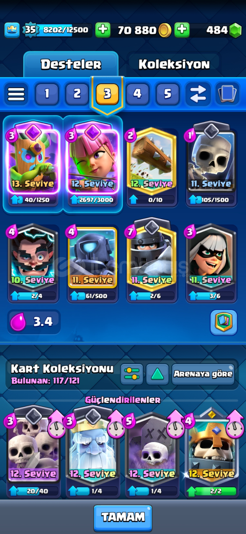 7347 Kupa 117 Kart 6 Evrim (İndirim Yapılır) 7347 Kupa 117 Kart 6 Evrim (İndirim Yapılır)