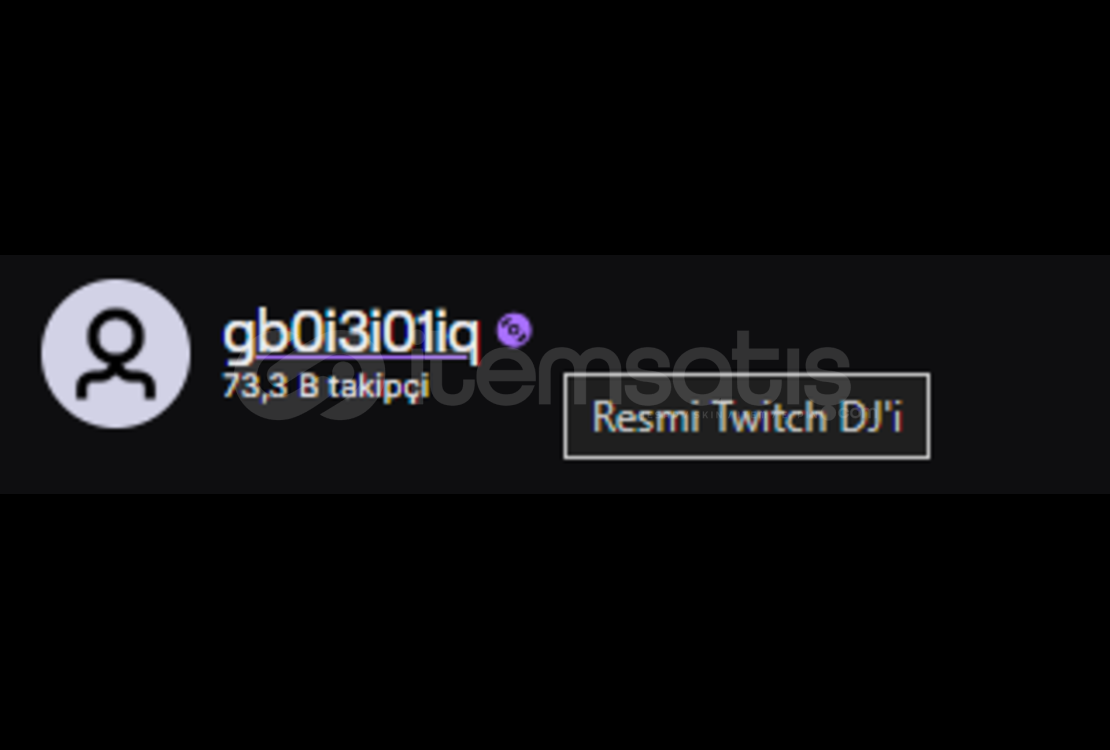73K Takipçili Ve DJ Twitch Hesabı 73K Takipçili Ve DJ Twitch Hesabı