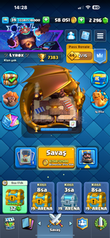 +7400 CLASH ROYALE HESABI 