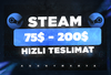 ⭐ 75$ - 200$ (+3000₺) Steam Key