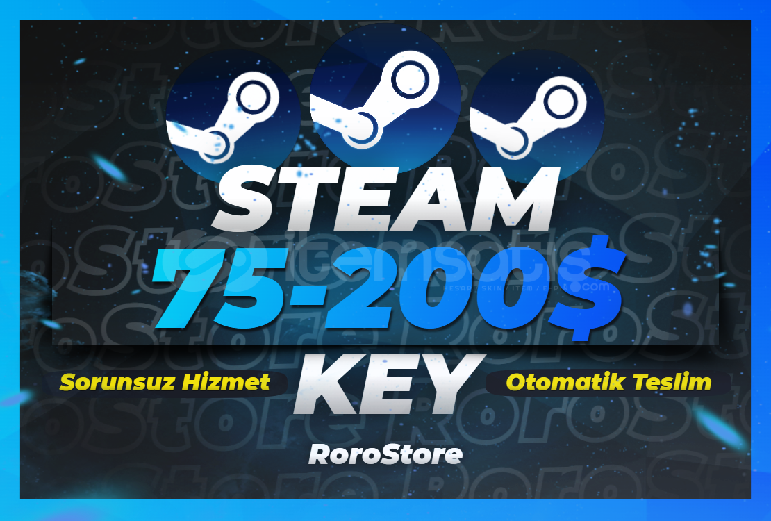 ⭐ 75$ - 200$ ⭐ (+3000₺) Steam Random Key ⭐ 75$ - 200$ ⭐ (+3000₺) Steam Random Key