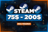 75$ - 200$ Arası Steam Key 