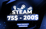 75$ - 200$ Arası Steam Key / Oto - Teslimat