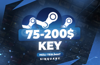 ⭐ 75$ - 200$ (+3000₺) Steam Key
