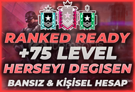 ⭐[75 LEVEL RANKED] MAİL DEĞİŞEN BANSIZ+KİŞİSEL⭐