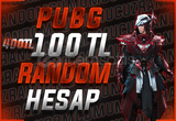 ⭐%75⭐ PUBG 100TL RANDOM HESAP RANDOM