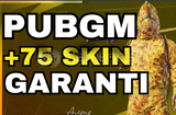 ⭐+75 SKIN GARANTI! PUBGM RANDOM HESAP
