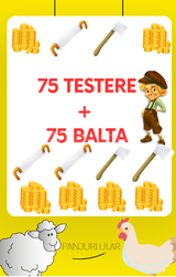 ✅75 TESTERE + 75 BALTA✅ + 50.000 ALTIN ✅ +BONUS