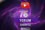 75 YOUTUBE YORUM ( GARANTİLİ )