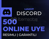 500 7/24 Discord Aktif Üye |Ultra Kalite ANLIK