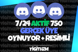 +750 Discord Aktif Üye [Garantili]