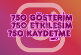 ⚡ 750 | ETKİLEŞİM KAYDETME GÖSTERİM