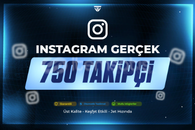 750 Gerçek Takipçi | Garantili - Instagram