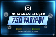 750 Gerçek Takipçi | Garantili - Instagram