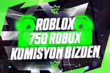 750 robux (1072) Komisyon Ödüyoruz!