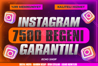 ⭐ 7500 Beğeni İnstagram [Garantili] ⭐
