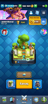 ⭐️7541 Kupa⭐️ 1 evrim⭐️116kart⭐️ hesap