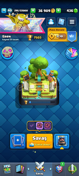 7500 KUPA CLASH ROYALE HESABI E-MAİL DEĞİŞİR