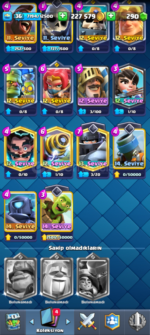 ⭐️7500 kupa yüksek seviyeli kartlar ⭐️ ⭐️7500 kupa yüksek seviyeli kartlar ⭐️