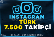 7.500 Türk Gerçek Takipçi | Garantili Instagram