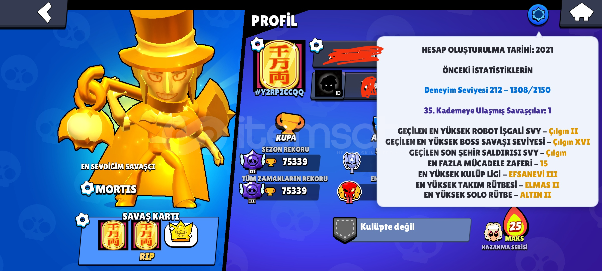 75K! 35 RANK PİN!!! 75K! 35 RANK PİN!!!