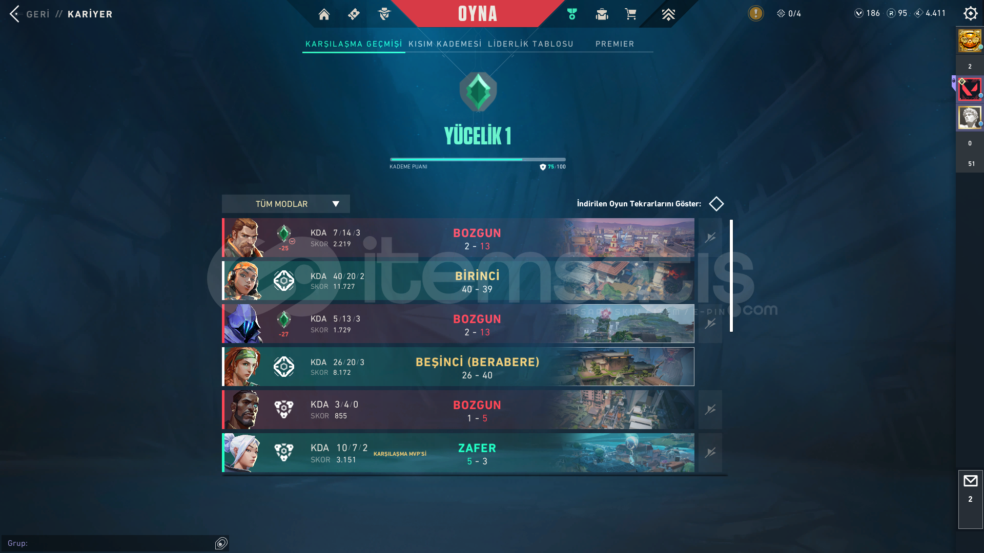 +80K Vp yatırılmış 8 Bıçaklı yücelik hesap +80K Vp yatırılmış 8 Bıçaklı yücelik hesap