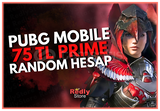 ⭐75TL PRIME HESAP⭐ PUBGM RANDOM ⭐