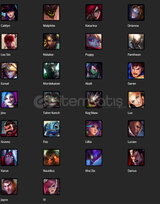 ⭐76 Seviye 62 Karakter 24 Skin Lol TR Hesap⭐