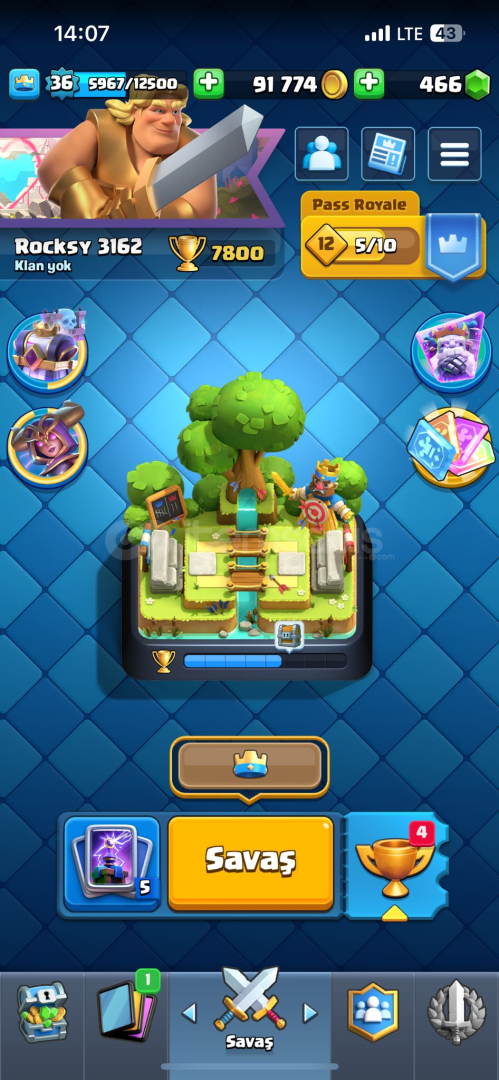 4 yıllık 7800 kupa temiz Clash royale hesabı  4 yıllık 7800 kupa temiz Clash royale hesabı