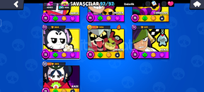 7k harcanmış tüm karakterler var Brawl stars