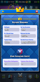 7K hesap 115 kart 2 en iyi Evrim COC da var