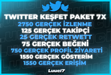 ⭐7X MEGA TWİTTER KEŞFET PAKETİ | ANLIK |V5⭐