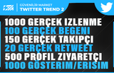 TWİTTER KEŞFET PAKETİ 2 | GELİŞİM ETKİLİ