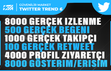 TWİTTER KEŞFET PAKETİ 6 | GELİŞİM ETKİLİ