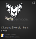 8 adet Çıkartma | Heroic | Paris 2023 8 adet Çıkartma | Heroic | Paris 2023