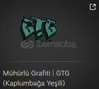 8 adet Mühürlü Grafiti | GTG (Kaplumbağa Yeşili