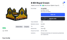  8-Bit Royal Crown 28k+ Value (En Ucuzu) 27k Rap