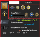 8 MADALYA / 533 WIN / 1445 SAAT /PRİME / FACEİT