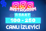 ⭐ 8 Saat 100-250 İnstagram Canlı İzleyici ⭐