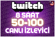 ⭐ 8 Saat 50-100 Canlı İzleyici ⭐