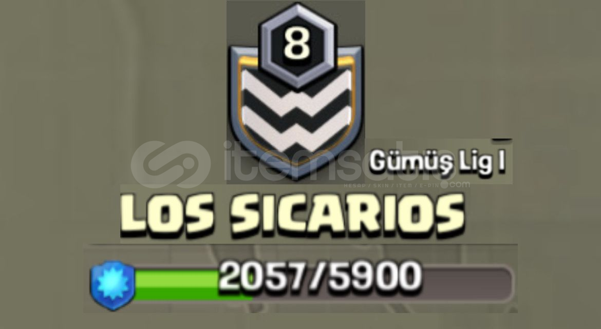 8 SEVİYE GÜMÜŞ LİGDE UCUZ KLAN! (LOS SICAROS) 8 SEVİYE GÜMÜŞ LİGDE UCUZ KLAN! (LOS SICAROS)