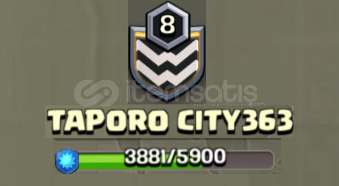 8 SEVİYE KLAN İNDİRİM ÜRÜNÜ!! (TAPORO CITY363) 8 SEVİYE KLAN İNDİRİM ÜRÜNÜ!! (TAPORO CITY363)