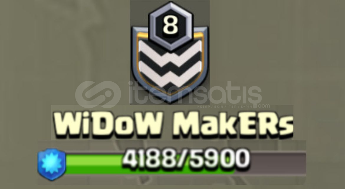 8 SEVİYE KLAN İNDİRİM ÜRÜNÜ!! (Widow Makers) 8 SEVİYE KLAN İNDİRİM ÜRÜNÜ!! (Widow Makers)