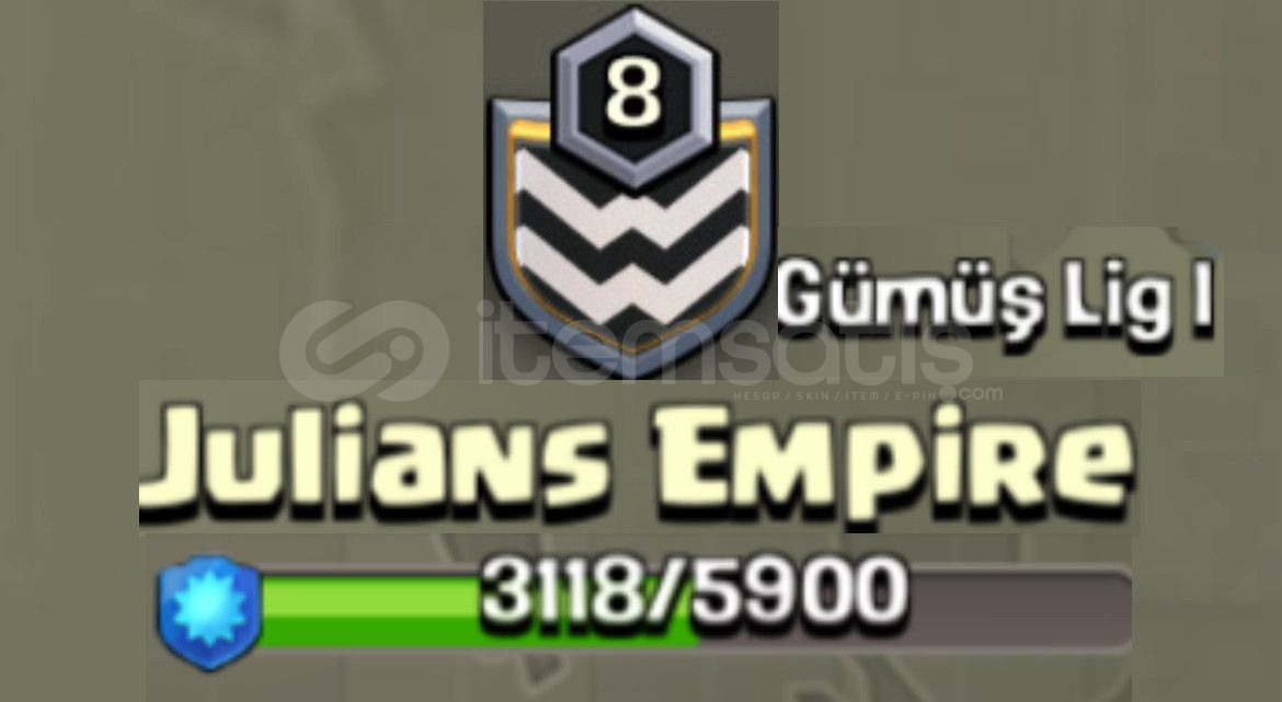 8 SEVİYE YÜKSEK TP HARİKA KLAN (Julians Empire) 8 SEVİYE YÜKSEK TP HARİKA KLAN (Julians Empire)