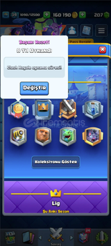 8 YIL ROZETI 6000KUPA HESAP CLASH ROYALE