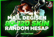 ⭐80-120 SKIN | 30 LEVEL | MAIL DEGISEN HESAP⭐
