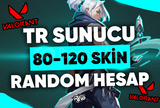 ⭐ 80-120 SKİNLİ %100 TR RANDOM GARANTİLİ HESAP