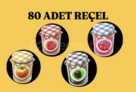 80 ADET REÇEL( 20x4)