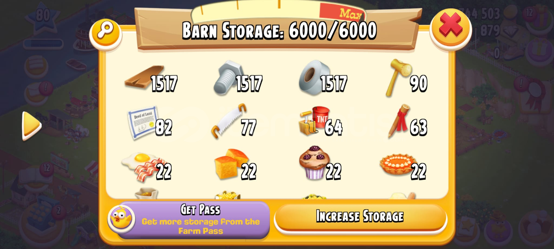 80 seviye 6000 ağıl 2000 ambar  80 seviye 6000 ağıl 2000 ambar