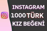 1000 Türk Kadın instagram Beğeni ⭐️